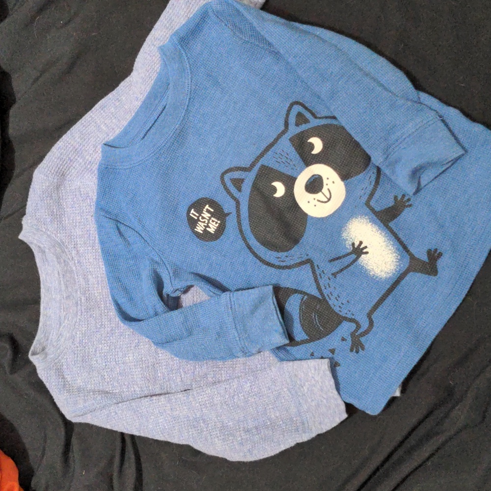 18M (2) Thermal Long Sleeve Shirts